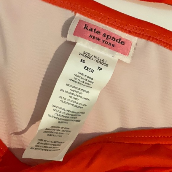NWOT Kate Spade Ruffle Top Two Piece Swimsuit - Picture 2 of 2